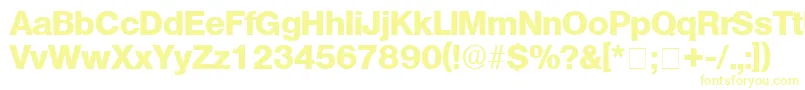 ChoqueDisplaySsi Font – Yellow Fonts on White Background
