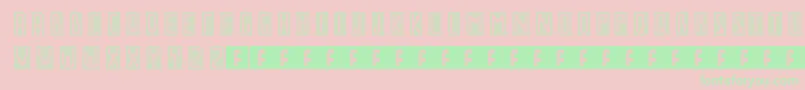 GmNo1 Font – Green Fonts on Pink Background