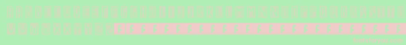 GmNo1 Font – Pink Fonts on Green Background