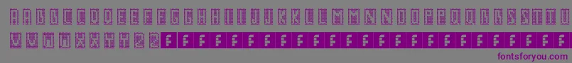 GmNo1 Font – Purple Fonts on Gray Background