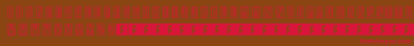 GmNo1 Font – Red Fonts on Brown Background