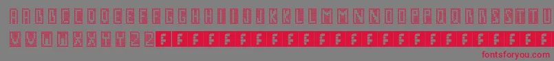 GmNo1 Font – Red Fonts on Gray Background