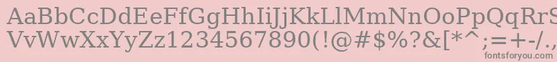 AePetra-Schriftart – Graue Schriften auf rosa Hintergrund