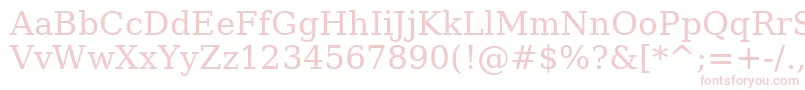 フォントAePetra – 白い背景にピンクのフォント