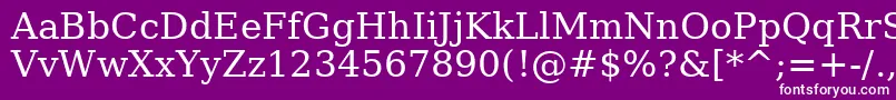 フォントAePetra – 紫の背景に白い文字