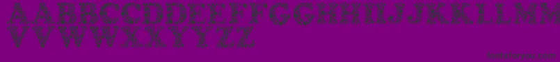 フォントAmydor – 紫の背景に黒い文字