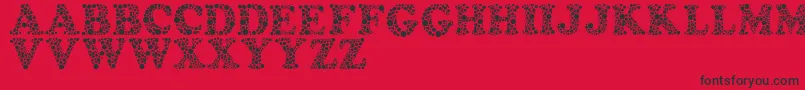 Amydor Font – Black Fonts on Red Background