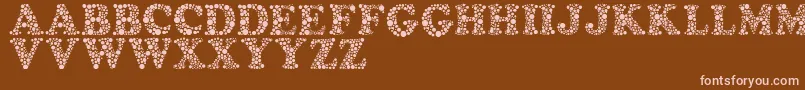 Amydor Font – Pink Fonts on Brown Background