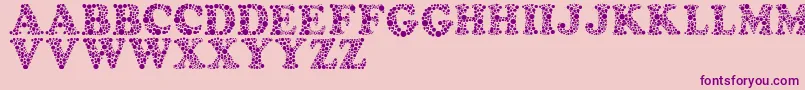 Amydor Font – Purple Fonts on Pink Background