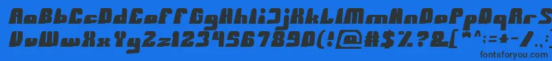 フォントBlackMamba – 黒い文字の青い背景