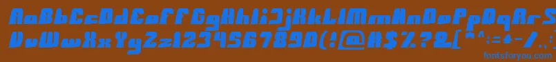 Шрифт BlackMamba – синие шрифты на коричневом фоне