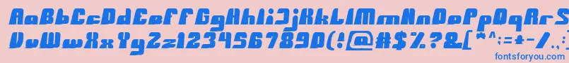 BlackMamba Font – Blue Fonts on Pink Background
