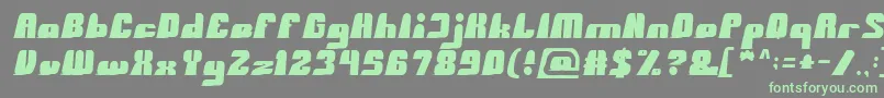 BlackMamba-Schriftart – Grüne Schriften auf grauem Hintergrund