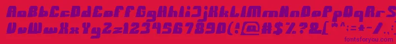 Fonte BlackMamba – fontes roxas em um fundo vermelho