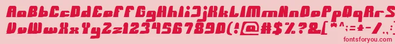 BlackMamba Font – Red Fonts on Pink Background