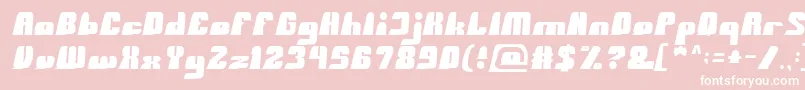 Шрифт BlackMamba – белые шрифты на розовом фоне