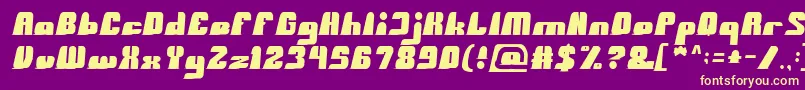 BlackMamba Font – Yellow Fonts on Purple Background