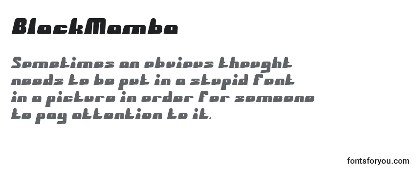 Schriftart BlackMamba (71921)