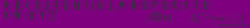 TheAmazingSpiderMan Font – Black Fonts on Purple Background