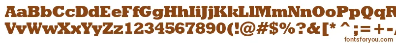 Geoslb712xbcbt Font – Brown Fonts on White Background