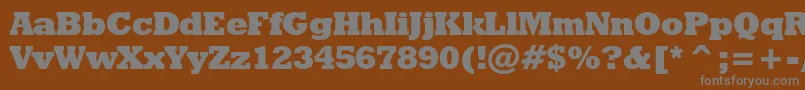 fuente Geoslb712xbcbt – Fuentes Grises Sobre Fondo Marrón