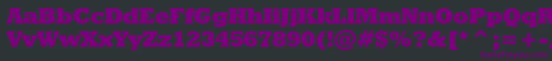 Geoslb712xbcbt Font – Purple Fonts on Black Background