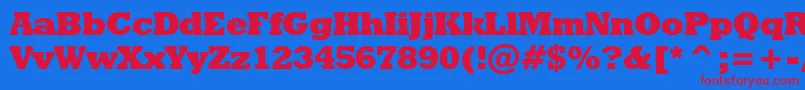 fuente Geoslb712xbcbt – Fuentes Rojas Sobre Fondo Azul