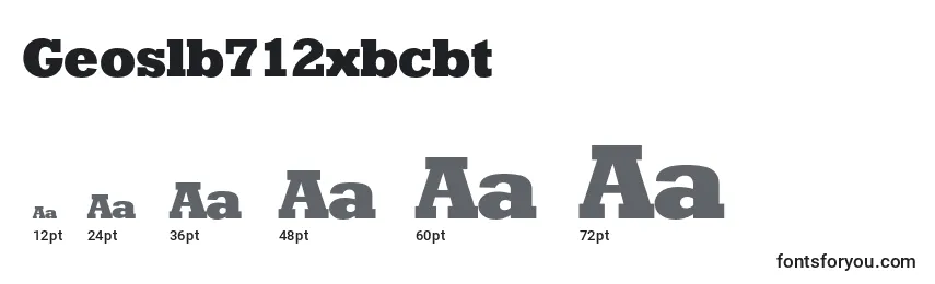 Geoslb712xbcbt Font Sizes