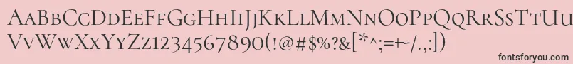 CormorantscRegular Font – Black Fonts on Pink Background