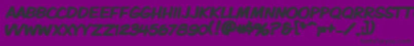 Vtckomixationcapsbold Font – Black Fonts on Purple Background