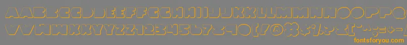 Подробнее о шрифте LandWhaleOutline Шрифт LandWhaleOutline – оранжевые шрифты на сером фоне