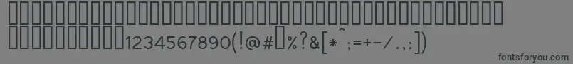 Tunga Font – Black Fonts on Gray Background
