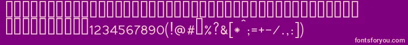 Tunga Font – Pink Fonts on Purple Background