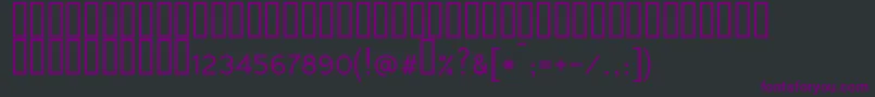 Tunga Font – Purple Fonts on Black Background