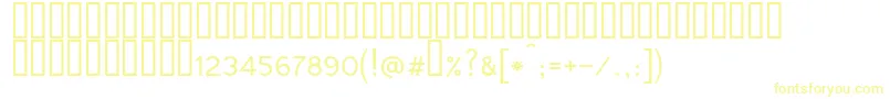 Tunga Font – Yellow Fonts on White Background