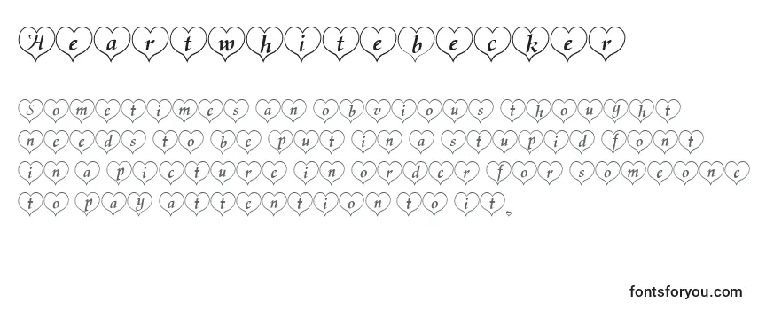 Обзор шрифта Heartwhitebecker