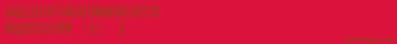 Maksimilijan Font – Brown Fonts on Red Background