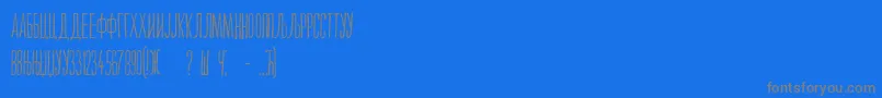Maksimilijan Font – Gray Fonts on Blue Background