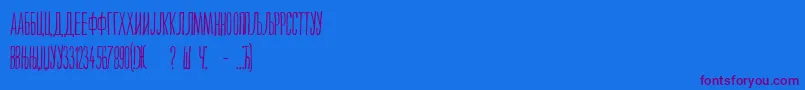 Maksimilijan Font – Purple Fonts on Blue Background