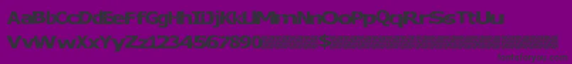 Badluck-Schriftart – Schwarze Schriften auf violettem Hintergrund