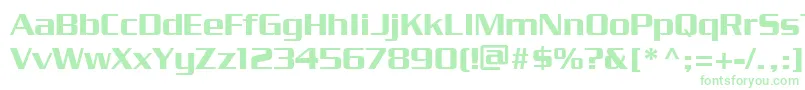 PfstargateBold Font – Green Fonts on White Background