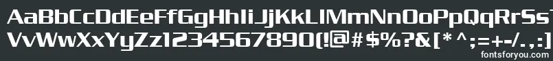 PfstargateBold Font – White Fonts on Black Background