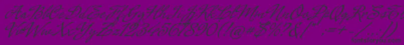 CenizasAlt-Schriftart – Schwarze Schriften auf violettem Hintergrund