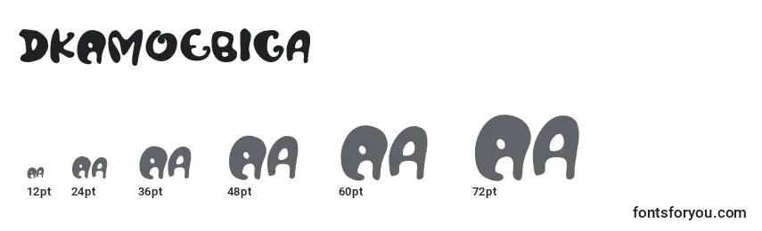 Размеры шрифта DkAmoebica