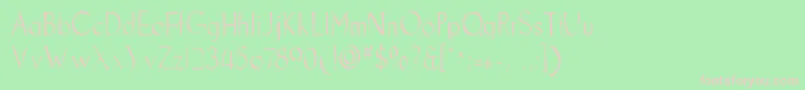 Goodfishgaunt Font – Pink Fonts on Green Background