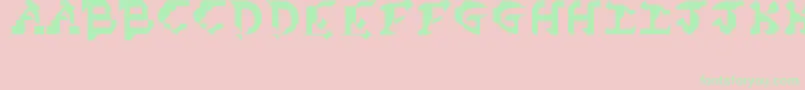 Więcej informacji o czcionce CubistDreamPd Czcionka CubistDreamPd – zielone czcionki na różowym tle