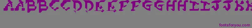 CubistDreamPd Font – Purple Fonts on Gray Background