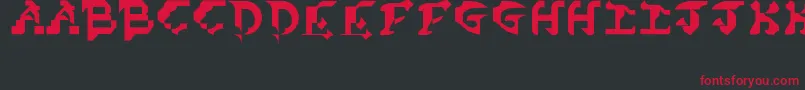 CubistDreamPd Font – Red Fonts on Black Background
