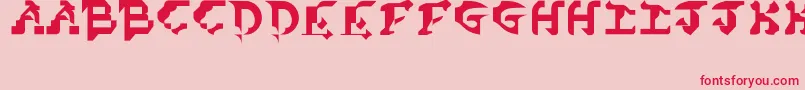 CubistDreamPd Font – Red Fonts on Pink Background