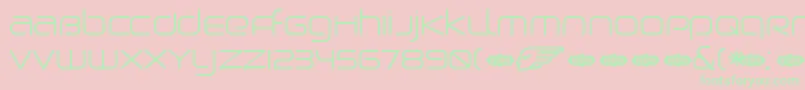 BirdmanLight Font – Green Fonts on Pink Background